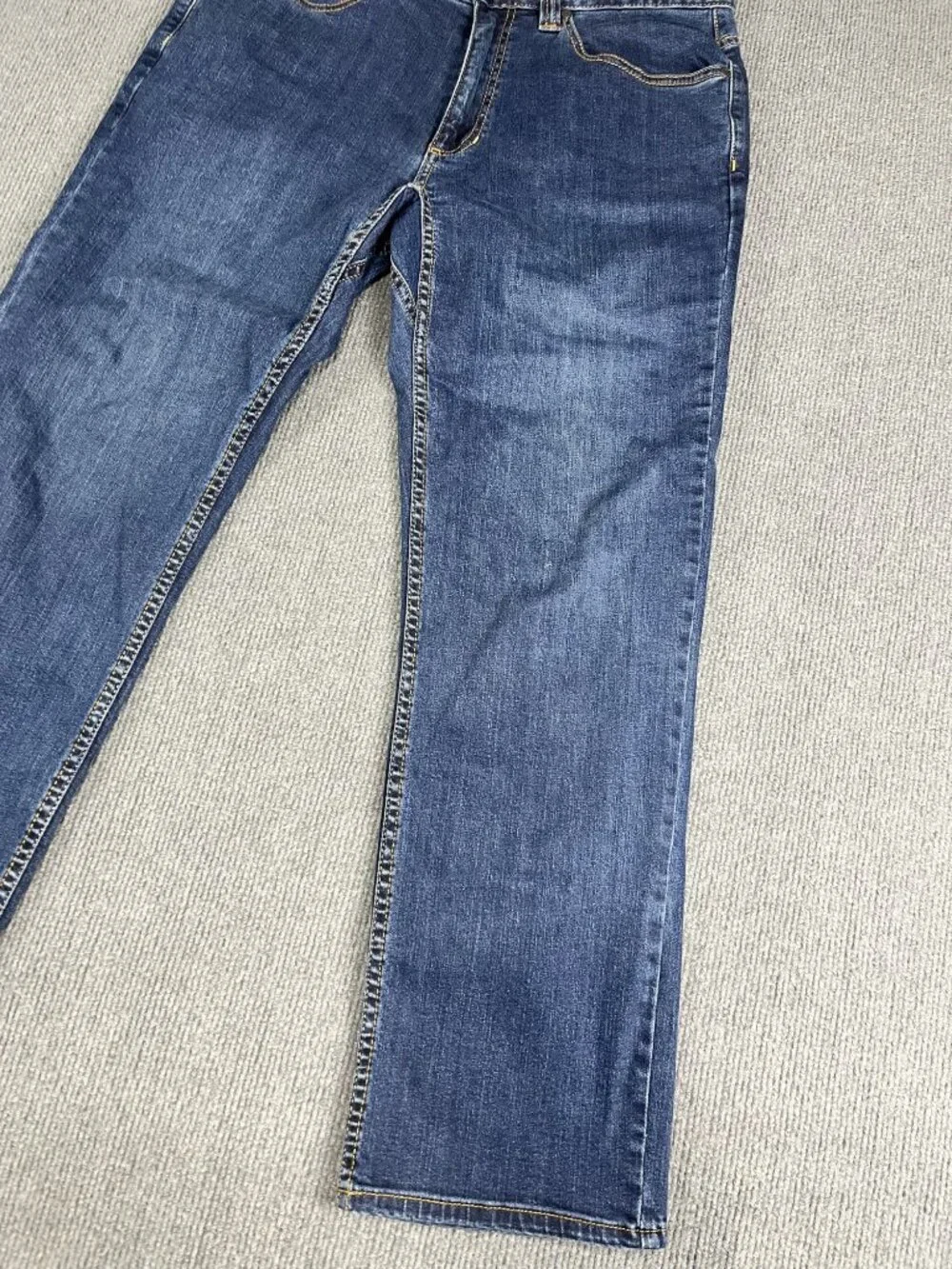 Ridgecut Mens Blue Straight Fit Jeans 34x30